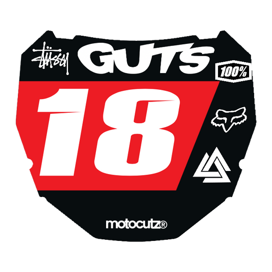 CUSTOM ODI NUMBER PLATE DECAL