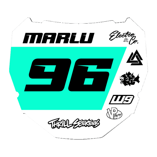 CUSTOM ODI NUMBER PLATE DECAL