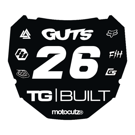 CUSTOM ODI NUMBER PLATE DECAL