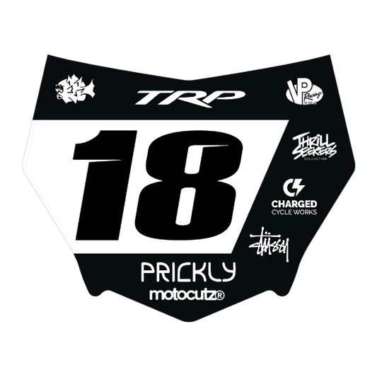 CUSTOM MOTOCUTZ FRONT PLATE DECAL
