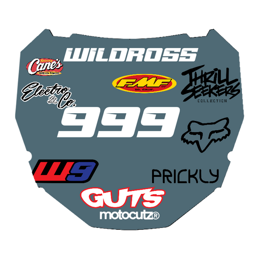 CUSTOM ODI NUMBER PLATE DECAL