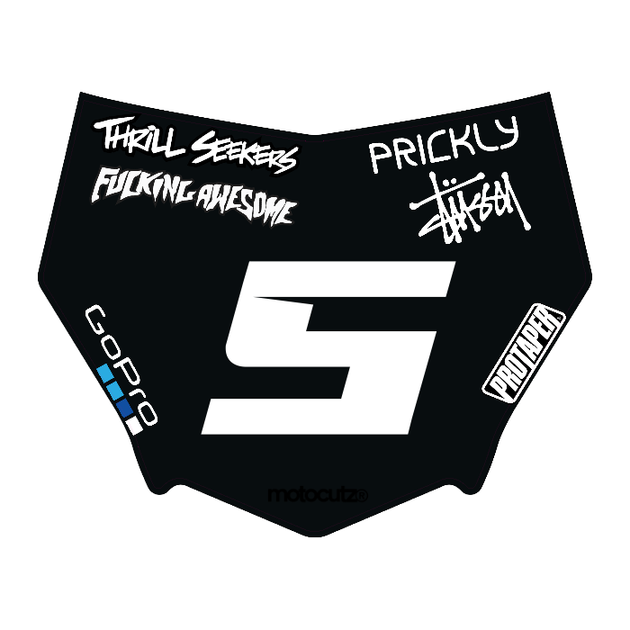 CUSTOM MOTOCUTZ FRONT PLATE DECAL