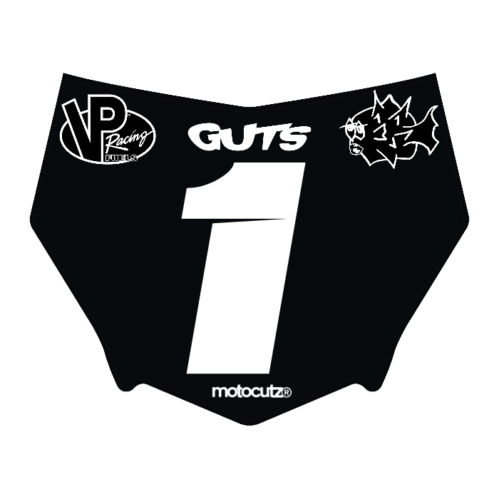 CUSTOM MOTOCUTZ FRONT PLATE DECAL