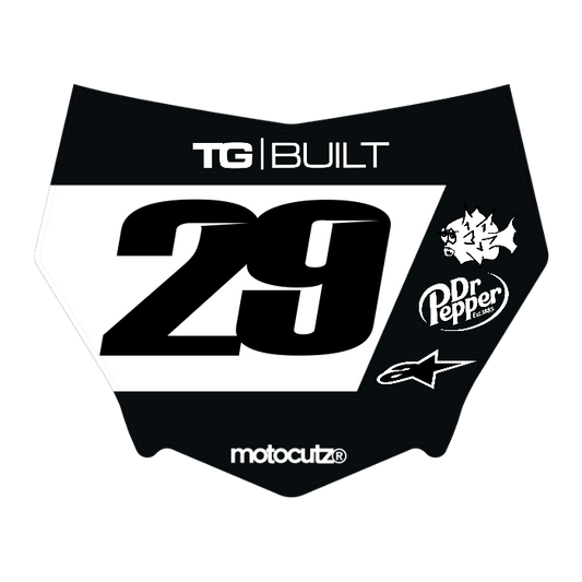 CUSTOM MOTOCUTZ FRONT PLATE DECAL