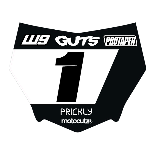 CUSTOM MOTOCUTZ FRONT PLATE DECAL