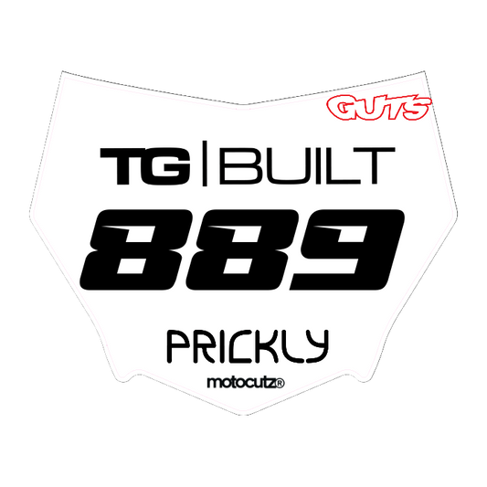CUSTOM MOTOCUTZ FRONT PLATE DECAL