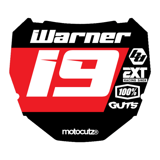CUSTOM ODI NUMBER PLATE DECAL