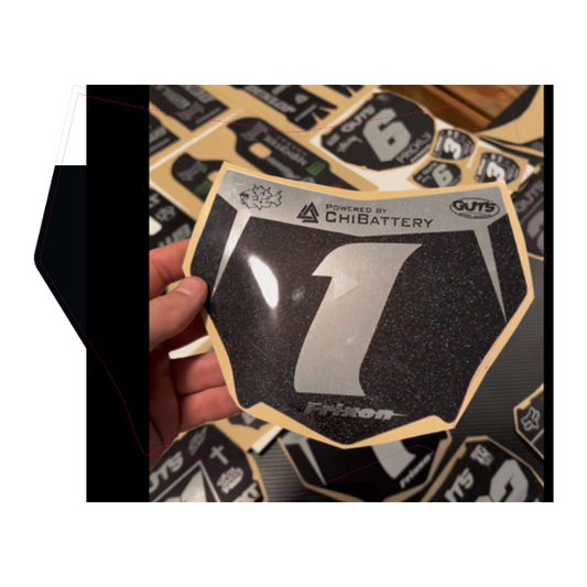 CUSTOM MOTOCUTZ FRONT PLATE DECAL