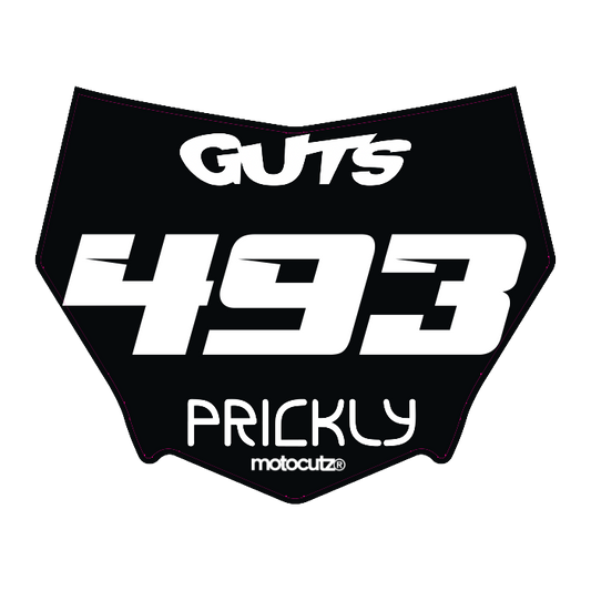 CUSTOM MOTOCUTZ FRONT PLATE DECAL