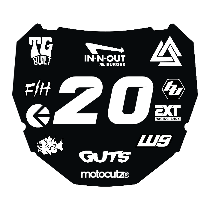 CUSTOM ODI NUMBER PLATE DECAL