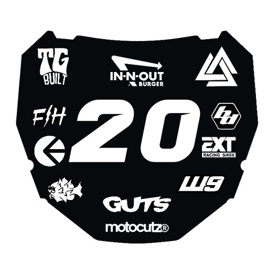 CUSTOM ODI NUMBER PLATE DECAL