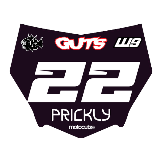 CUSTOM MOTOCUTZ FRONT PLATE DECAL