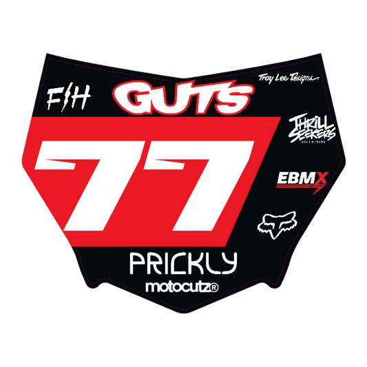 CUSTOM MOTOCUTZ FRONT PLATE DECAL