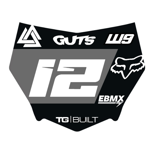 CUSTOM MOTOCUTZ FRONT PLATE DECAL