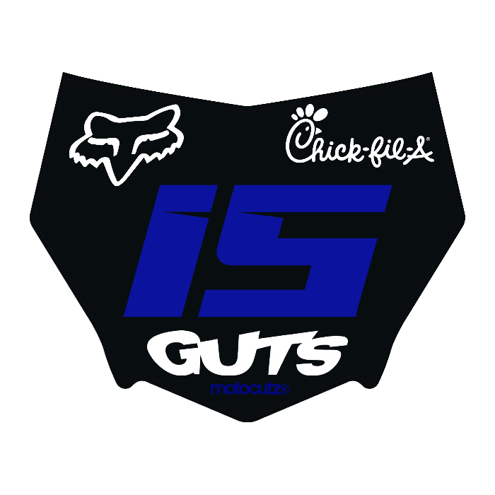 CUSTOM MOTOCUTZ FRONT PLATE DECAL