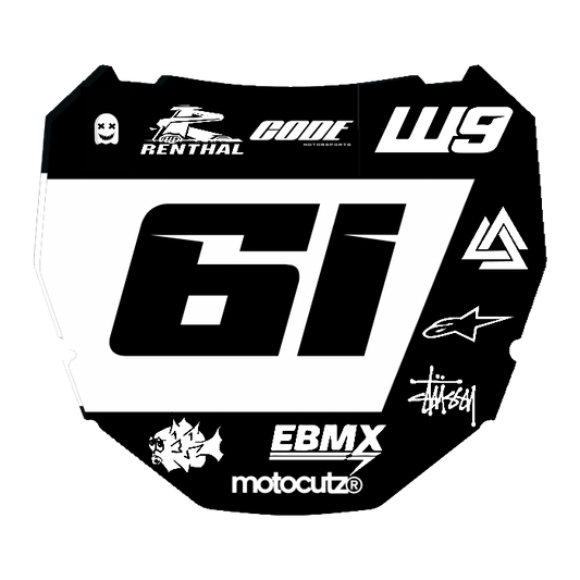 CUSTOM ODI NUMBER PLATE DECAL