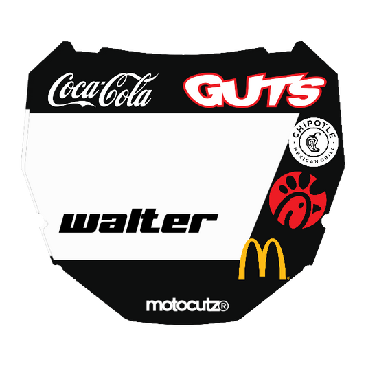 CUSTOM ODI NUMBER PLATE DECAL