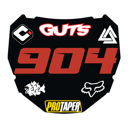 CUSTOM ODI NUMBER PLATE DECAL