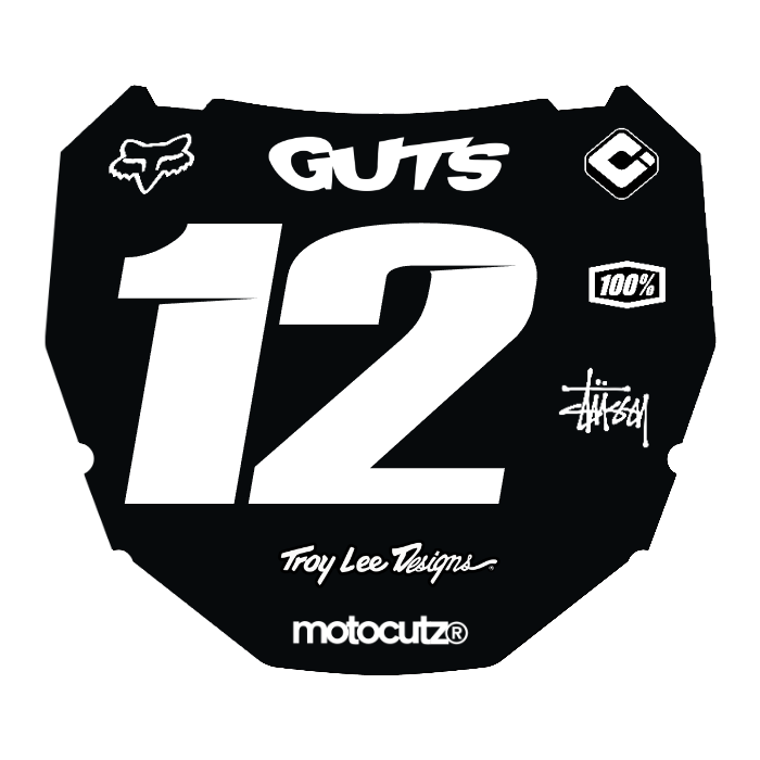CUSTOM ODI NUMBER PLATE DECAL