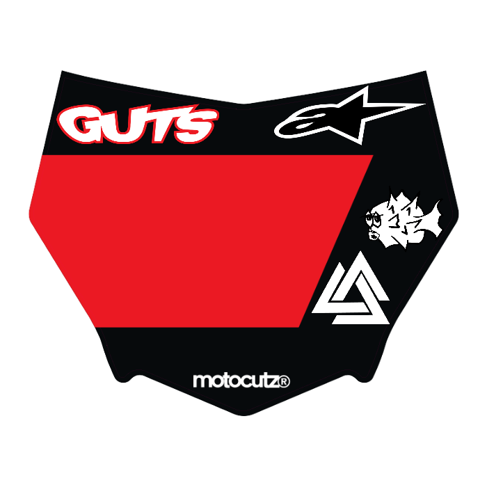 CUSTOM MOTOCUTZ FRONT PLATE DECAL