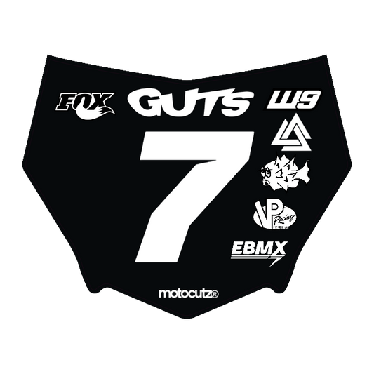 CUSTOM MOTOCUTZ FRONT PLATE DECAL