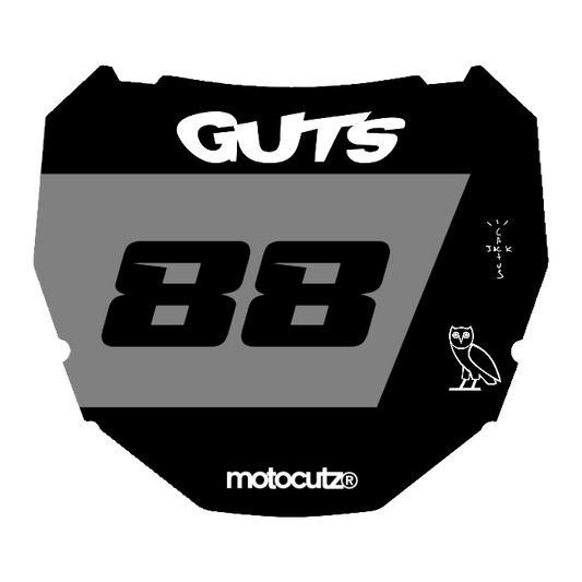 CUSTOM ODI NUMBER PLATE DECAL