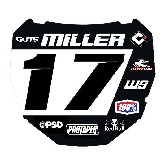 CUSTOM ODI NUMBER PLATE DECAL