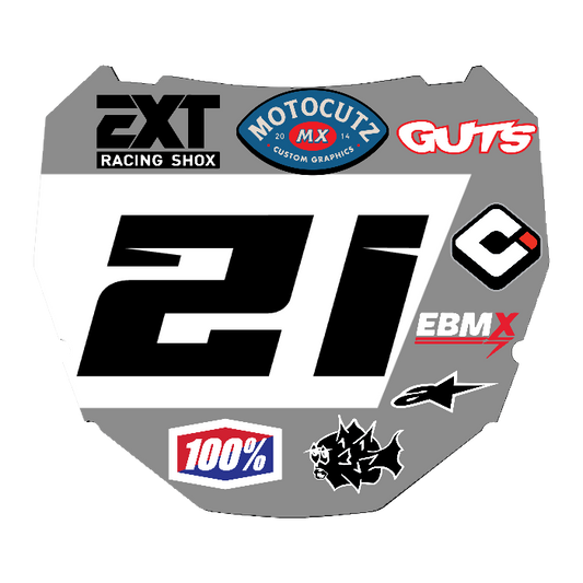 CUSTOM ODI NUMBER PLATE DECAL