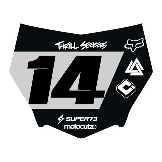CUSTOM MOTOCUTZ FRONT PLATE DECAL