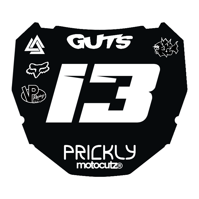 CUSTOM ODI NUMBER PLATE DECAL