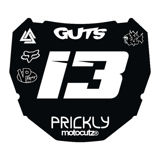 CUSTOM ODI NUMBER PLATE DECAL