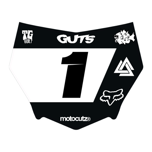 CUSTOM MOTOCUTZ FRONT PLATE DECAL