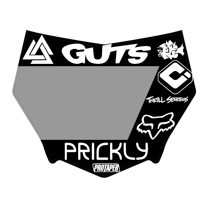 CUSTOM MOTOCUTZ FRONT PLATE DECAL