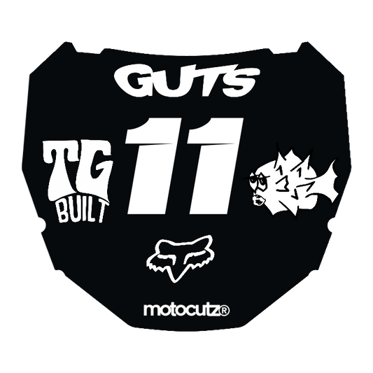 CUSTOM ODI NUMBER PLATE DECAL
