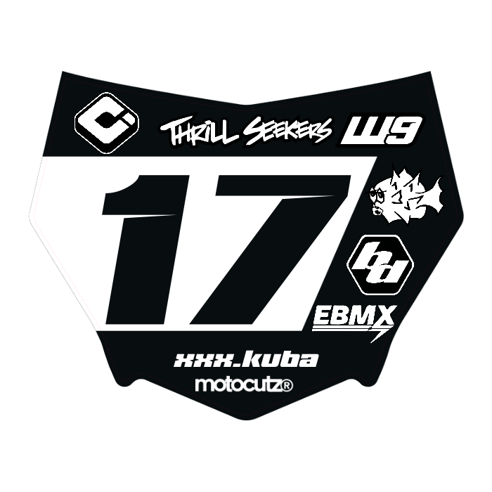 CUSTOM MOTOCUTZ FRONT PLATE DECAL