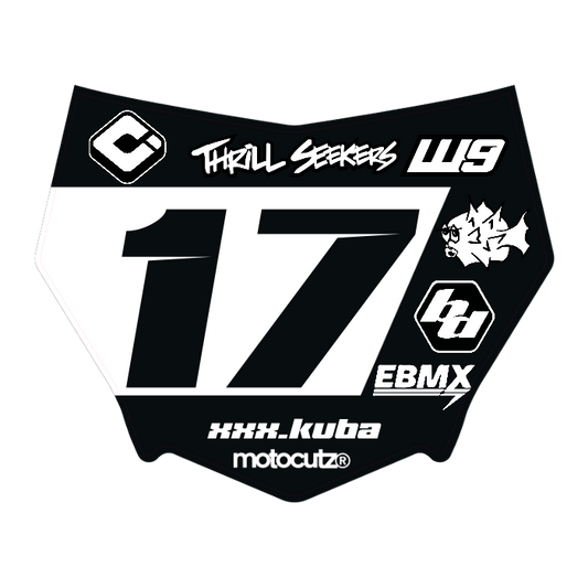 CUSTOM MOTOCUTZ FRONT PLATE DECAL