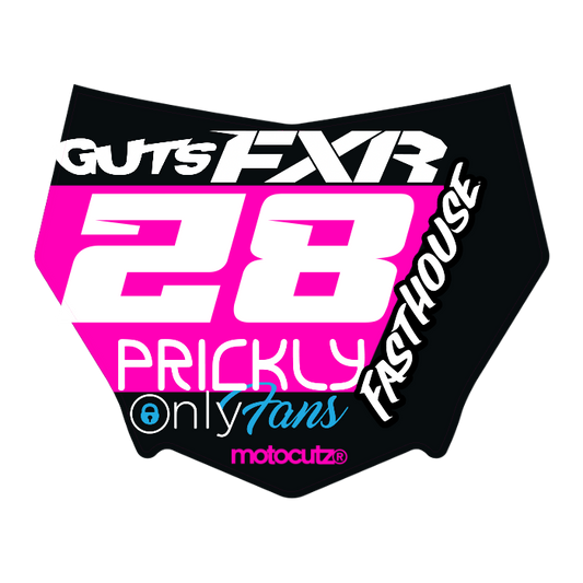 CUSTOM MOTOCUTZ FRONT PLATE DECAL