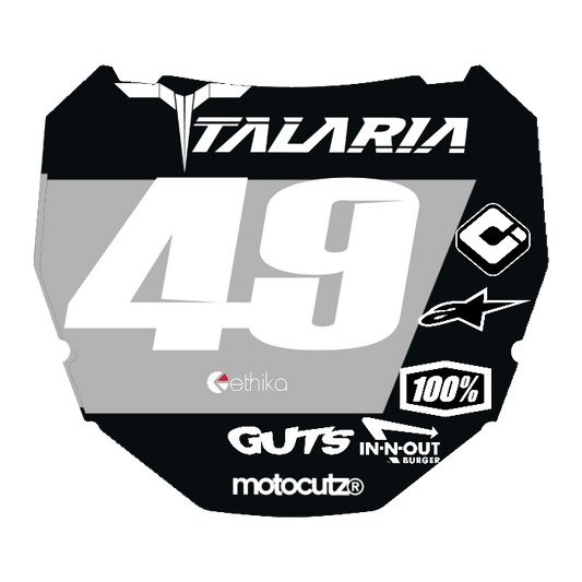 CUSTOM ODI NUMBER PLATE DECAL
