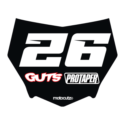 CUSTOM MOTOCUTZ FRONT PLATE DECAL