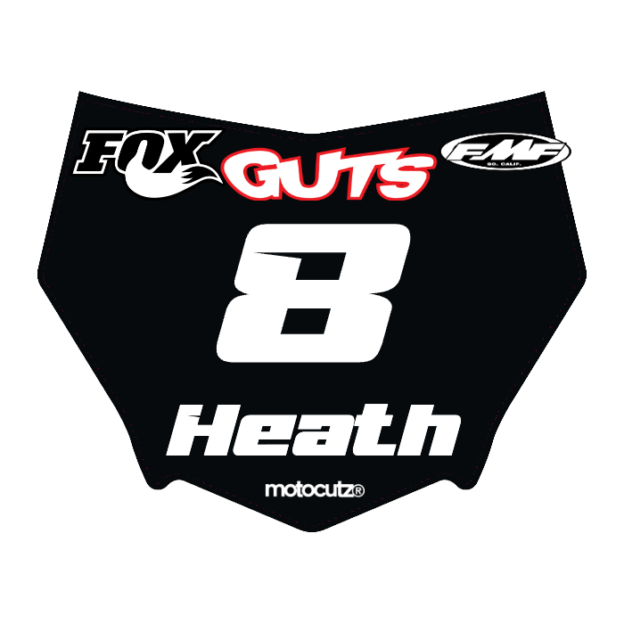 CUSTOM MOTOCUTZ FRONT PLATE DECAL