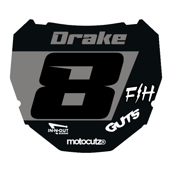 CUSTOM ODI NUMBER PLATE DECAL