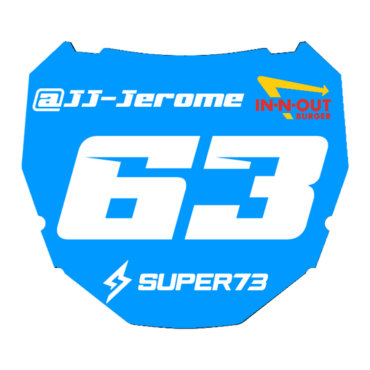 CUSTOM ODI NUMBER PLATE DECAL