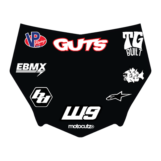CUSTOM MOTOCUTZ FRONT PLATE DECAL