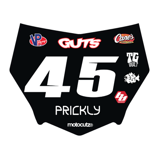 CUSTOM MOTOCUTZ FRONT PLATE DECAL
