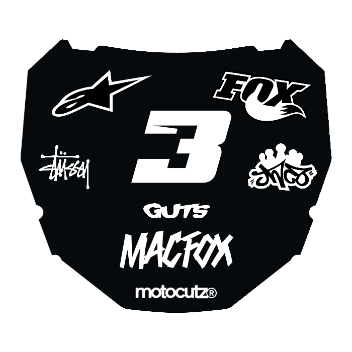 CUSTOM ODI NUMBER PLATE DECAL