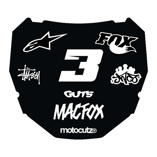 CUSTOM ODI NUMBER PLATE DECAL