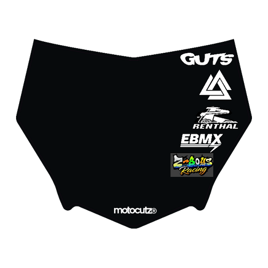 CUSTOM MOTOCUTZ FRONT PLATE DECAL