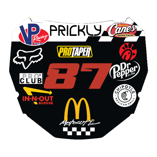 CUSTOM ODI NUMBER PLATE DECAL