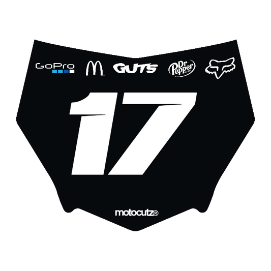 CUSTOM MOTOCUTZ FRONT PLATE DECAL