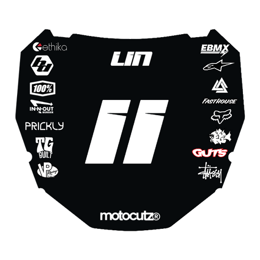CUSTOM ODI NUMBER PLATE DECAL